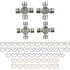 SPL1007FK by DANA - Universal Joint Kit - Contains: 5-1330X (2), 5-1350X (2)