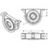 210121-1X by DANA - 1710 Series Drive Shaft Center Support Bearing - 1.96 in. ID, 2.25 in. Width Bracket