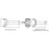 2-3-12461X by DANA - 1310 Series Drive Shaft Transmission Slip Yoke - Steel, 28/30 Spline, SR Style