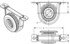 211359X by DANA - 1310 Series Drive Shaft Center Support Bearing - 1.57 in. ID, 1.50 in. Width Bracket