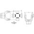 5-671X by DANA - U-Joint; Greaseable; 1710 Series Half Round with Thrustwashers in Bearing Cap