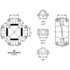 5-8211X by DANA - U-Joint; Non-Greaseable; Spicer Italcardano 8C Series Wing Style HWD x HWD