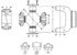 5-324X by DANA - U-Joint; Greaseable; Conversion Joint 1810 Series X 9C Wing Bearing - BP x HWD