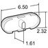 60122Y by TRUCK-LITE - Super 60 Strobe Light - LED, 36 Diode, Oval Yellow, Grommet Mount, 12V