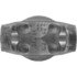 4-28-487 by DANA - 1550 Series Drive Shaft Tube Weld Yoke - Steel, SR Design, fits 3.500 in. dia. Tube