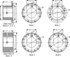 2-1-1313-9 by DANA - Circular Flange Drive Shaft Companion Flange - Steel, Circular Flange, 4 Holes