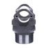 17N42141 by MERITOR - Drive Shaft End Yoke - 1.94" Bearing Cap Dia, 5.25" Center to End, 3.50" Hub Dia, 34° Joint Angle