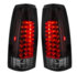 110546 by UNITED PACIFIC - Tail Light - LED, Smoked Lens, for 1988-1998 Chevy & GMC Truck