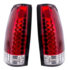 110545 by UNITED PACIFIC - Tail Light - LED, Red/Clear Lens, for 1988-1998 Chevy & GMC Truck