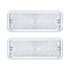 111109 by UNITED PACIFIC - Parking Light - Front, Amber LED/Clear Lens, 17 LEDs, with Stainless Steel Trim