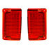 111117 by UNITED PACIFIC - Tail Light - RH and LH, Red Lens, 30 LEDs, For 1968-1969 Chevrolet El Camino