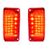 111117 by UNITED PACIFIC - Tail Light - RH and LH, Red Lens, 30 LEDs, For 1968-1969 Chevrolet El Camino