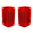 111117 by UNITED PACIFIC - Tail Light - RH and LH, Red Lens, 30 LEDs, For 1968-1969 Chevrolet El Camino