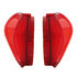 111119 by UNITED PACIFIC - Tail Light - RH and LH, Red Lens, 42 LEDs, with SS Trim, For 1972 Chevy Chevelle SS/Malibu