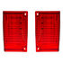 111120 by UNITED PACIFIC - Tail Light - RH and LH, Red Lens, 36 LEDs, For 1970-1972 Chevrolet EL Camino