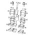 6KJ73TX7AB by MOPAR - Headrest Sleeve - Non-Locking, For 2020-2023 Jeep Gladiator