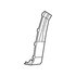 Mopar 68315988AB Wheel Arch Molding Wheel Arch Molding - Front, Right, For 2019-2023 Jeep Cherokee