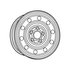 4726534AA by MOPAR - Steel Wheel - Front or Rear