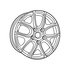 5ZA29GSAAB by MOPAR - Wheel - Front or Rear, Alloy