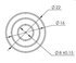 17200042 by DINEX - Universal Fitting - M14 X 1,5 / Ø 7,4