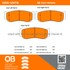 1000-1297M by MPA ELECTRICAL - Quality-Built Disc Brake Pad Set - Semi-Metallic