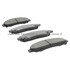 1000-1039M by MPA ELECTRICAL - Quality-Built Disc Brake Pad Set - Semi-Metallic