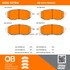 1000-1078M by MPA ELECTRICAL - Quality-Built Disc Brake Pad Set - Semi-Metallic