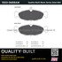 1003-0688AM by MPA ELECTRICAL - Quality-Built Black Series Semi-Metallic Brake Pads w/ Hardware