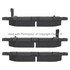 1003-0822AM by MPA ELECTRICAL - Quality-Built Black Series Semi-Metallic Brake Pads w/ Hardware