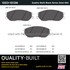 1003-1013M by MPA ELECTRICAL - Quality-Built Black Series Semi-Metallic Brake Pads w/ Hardware