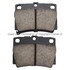 1003-0733C by MPA ELECTRICAL - Quality-Built Black Series Ceramic Brake Pads w/ Hardware