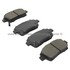 1003-0822AM by MPA ELECTRICAL - Quality-Built Black Series Semi-Metallic Brake Pads w/ Hardware