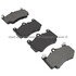 1003-0916M by MPA ELECTRICAL - Quality-Built Disc Brake Pad Set - Black Series, Semi-Metallic, with Hardware