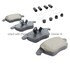 1003-1107BM by MPA ELECTRICAL - Quality-Built Black Series Semi-Metallic Brake Pads w/ Hardware