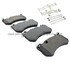 1003-1291AM by MPA ELECTRICAL - Quality-Built Black Series Semi-Metallic Brake Pads w/ Hardware