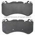 1003-1291AM by MPA ELECTRICAL - Quality-Built Black Series Semi-Metallic Brake Pads w/ Hardware