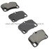 1003-1300M by MPA ELECTRICAL - Quality-Built Disc Brake Pad Set - Black Series, Semi-Metallic, with Hardware