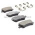 1003-1307AM by MPA ELECTRICAL - Quality-Built Black Series Semi-Metallic Brake Pads w/ Hardware