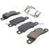 1003-1390AM by MPA ELECTRICAL - Quality-Built Black Series Semi-Metallic Brake Pads w/ Hardware