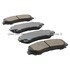 1003-1677C by MPA ELECTRICAL - Quality-Built Disc Brake Pad Set - Black Series, Ceramic