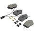 1001-0638AM by MPA ELECTRICAL - Quality-Built Premium Semi-Metallic Brake Pads w/ Hardware