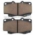 1001-0799M by MPA ELECTRICAL - Quality-Built Premium Disc Brake Pad Set - Semi-Metallic, with Hardware