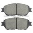 1001-0906AM by MPA ELECTRICAL - Quality-Built Premium Semi-Metallic Brake Pads w/ Hardware