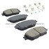 1001-0906AM by MPA ELECTRICAL - Quality-Built Premium Semi-Metallic Brake Pads w/ Hardware