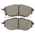 1001-1078AC by MPA ELECTRICAL - Quality-Built Premium Ceramic Brake Pads w/ Hardware