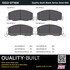 1003-0716M by MPA ELECTRICAL - Quality-Built Black Series Semi-Metallic Brake Pads w/ Hardware