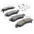 1003-0729M by MPA ELECTRICAL - Quality-Built Black Series Semi-Metallic Brake Pads w/ Hardware