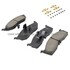 1003-0730M by MPA ELECTRICAL - Quality-Built Black Series Semi-Metallic Brake Pads w/ Hardware