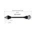 NCV23001 by GSP AUTO PARTS NORTH AMERICA INC - NEW CV Axle