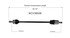 NCV36008 by GSP AUTO PARTS NORTH AMERICA INC - NEW CV Axle